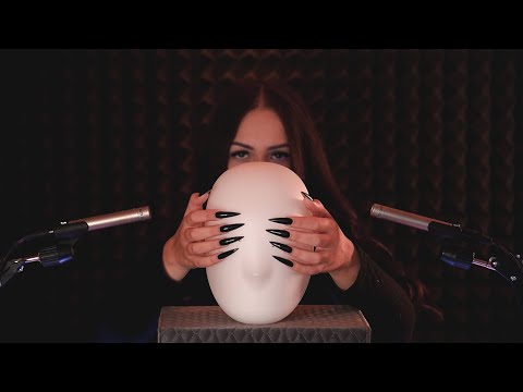 ASMR  tapping & scratching binaural dummy head mic 🎙️3D sounds for sleep triggers / NO TALKING