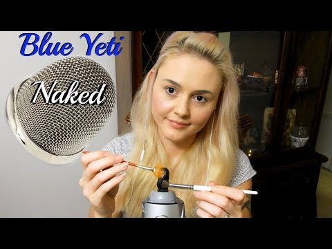 ASMR Blue Yeti Without Mesh - Mic Brushing, Brain Massage