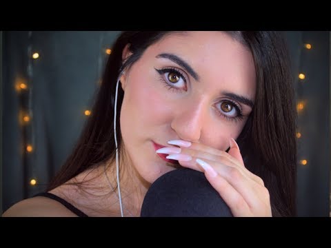 ASMR Tingly Trigger Words & Hand Movements  (mouth sounds, tongue clicking, whispering)