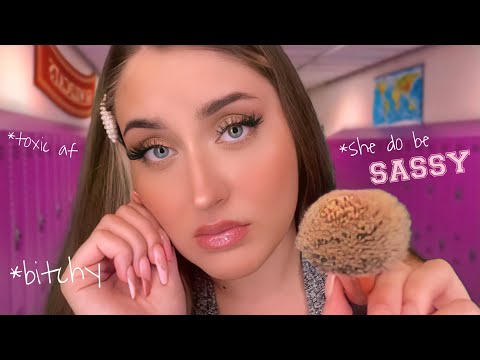 ASMR deutsch Popular Mean Girl does your Makeup | Toxic friend schminkt dich 💄 Bitchy Roleplay