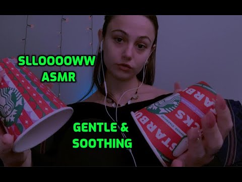 ASMR | Slow Tapping and Scratching on iPhone Box, Starbucks Cups | Sleep Inducing