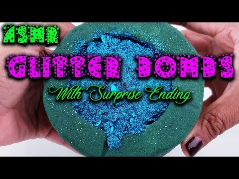 ASMR Glitter Bombs With Special Ending - Satisfying Floral Foam Sleep ASMR