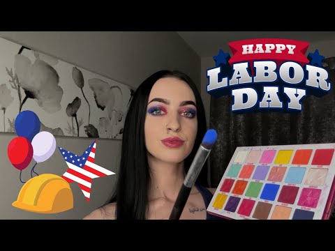 [ASMR] Doing Your Makeup To Match Mine For Labor Day RP