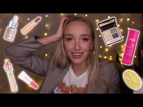ASMR Makeup & Beauty Favorites! (whispers + soft speaking, tapping, scratching, lid sounds...)
