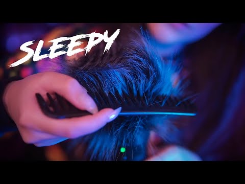 ASMR Sleepy Mic Brushing 💎 Fluffy Mic, No Talking, Fifine K690