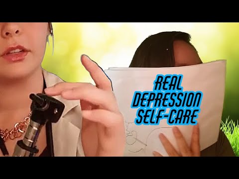 How do you change bad coping skills? Real doctor depression ASMR. Binaural paper sounds. Birb.