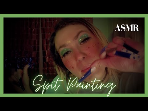 ASMR make up con SPIT PAINTING