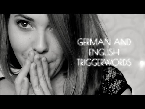 ASMR Ohrgeflüster ♡ Whispering German and English Triggerwords in your Ear | Deutsch/German