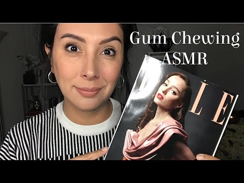 Gum Chewing ASMR: Elle Magazine Flip Through