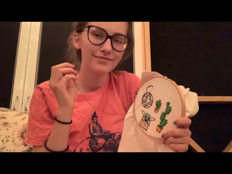 ASMR// Rainy Day Chill Vibes// Rain+ Tapping+ Fabric Scratching+ Little Talking//