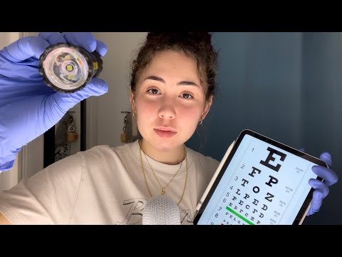 ASMR | 5 minute eye exam 👩🏻‍⚕️🔍