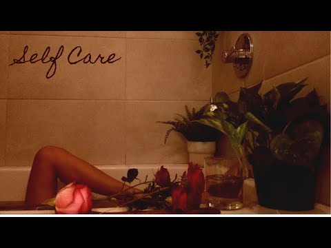 ASMR self care ( whispering, water sounds, layered sounds) hair , nails pampering