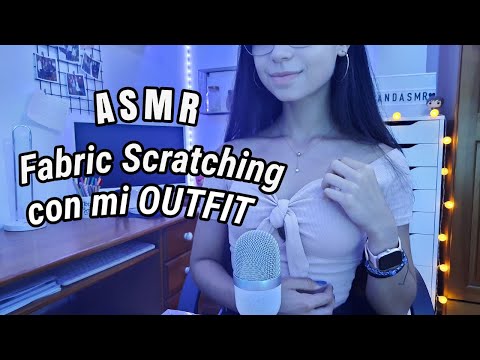 ASMR FABRIC SCRATCHING 👚 | ASMR con mi OUTFIT! |  Pandasmr
