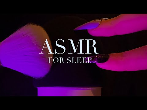 ASMR Fall Asleep In 10 Minutes / Fluffy Mic, Personal Attention, Mic & Face Brushing (some whispers)