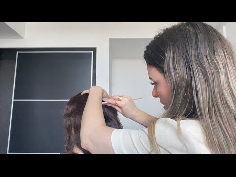 ASMR Best Friend Does Your Hair Quickly for a date