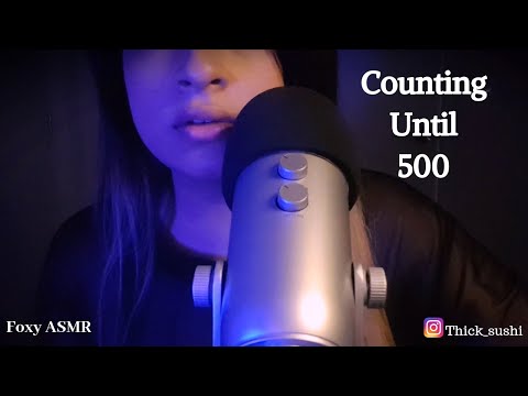 ASMR Counting Until 500 | Breathy Mouth Sounds