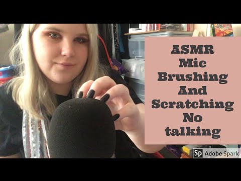 ASMR Mic Scratching & Brushing (No Talking)