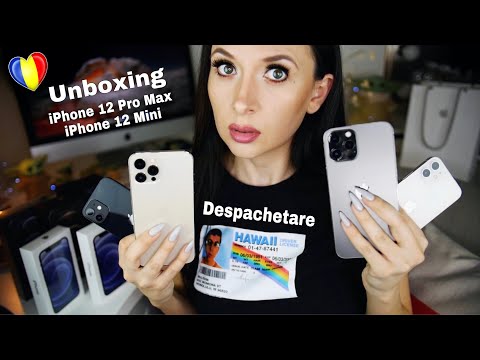 Unboxing iPhone 12 Pro Max & 12 Mini Despachetare *ASMR în Română