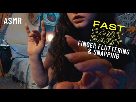 ASMR Fast-paced Finger Fluttering & Snapping With Long Nails
