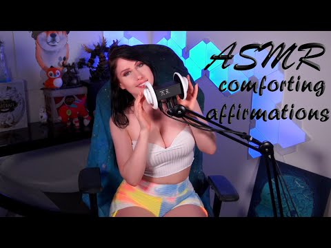 ASMR whispering comforting positive affirmations
