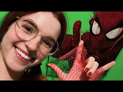 ASMR - Mouth sounds, Inaudible whispering , Spiderweb