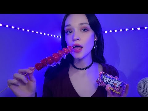 ASMR CANDY AND GUM CHEWING MUKBANG SUPER TINGLY CRUNCHY CANDY 🍬 EXTREME MOUTH SOUNDS 🍭
