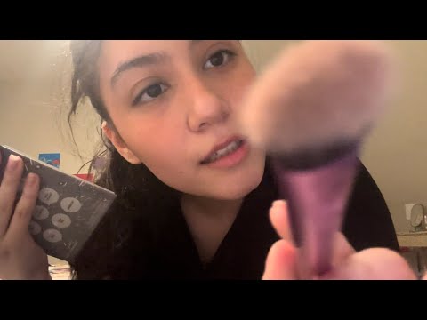 asmr 🍥 friend does your makeup for a party