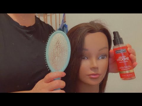ASMR RP| Crispy scalp sounds 😴- scalp scratching & hair brushing- no talking
