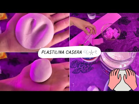 Haciendo plastilina con 3 ingredientes 𓏲*ੈ✩  | Susurros relajantes | Andrea ASMR 🦋