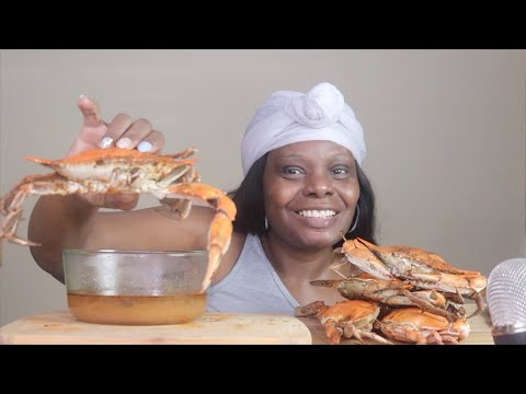 [Blue] Crabs Home Made Sauce ASMR Eating Sounds