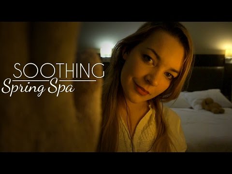ASMR Soothing Spring Spa Role play ~ Personal attention, Soft Spoken, Hand movements [Binaural]