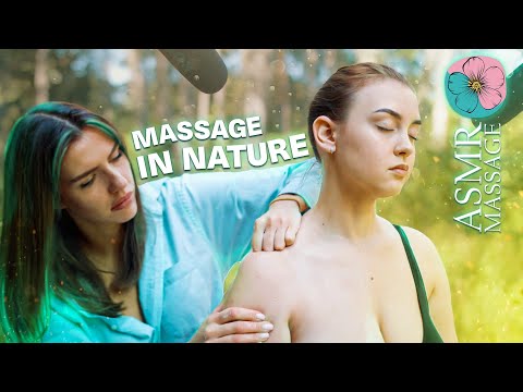ASMR Outdoor Shoulder Massage by Olga to Liza