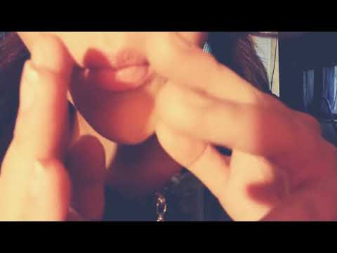 (( ASMR )) fast and aggresive mouth sounds and sporadic hand movements all in yo face.