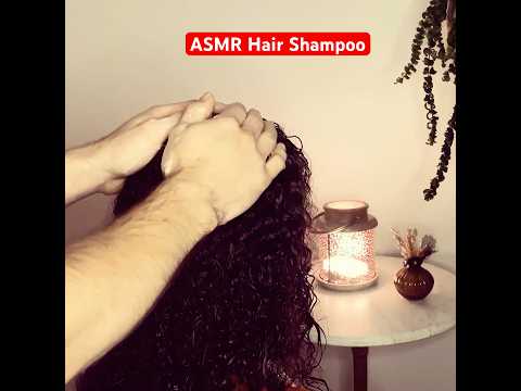 #asmr #hairshampoo #relaxing #headmassage #curlyhair