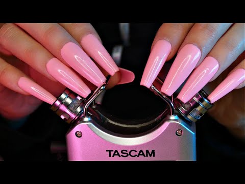 ASMR 15+ TASCAM TRIGGERS | scratching, tapping, crinkly sounds, mic brushing, velcro | No Talking