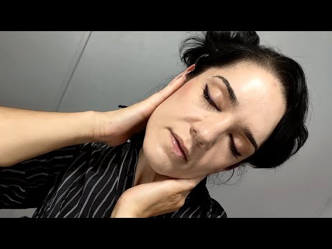 ASMR Neck Stretching and Massage - Lots of Camera Movement - Whispering