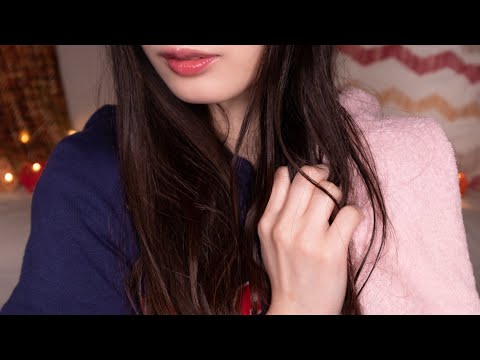 ASMR Hairstyling Triggers💇‍♀️(Blushing, Scalp Massage, Wet Hair, Curling, Ear Attention)