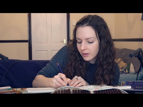 ASMR Drawing YOU roleplay - Mixed media, soft spoken