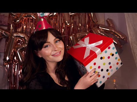 ASMR | It's Your BIRTHDAY! 🎁🎉 Crinkle Wrapping & Personal Attention