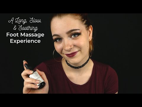 ASMR Deeply Soothing & Relaxing Foot Massage Experience | Soft Spoken Personal Attention RP