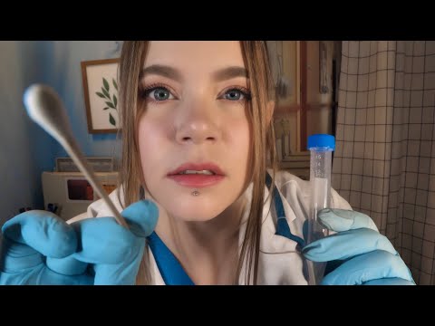 ASMR Hospital THOROUGH Full Body Exam for Infectious Disease Consult | Lots of Culture Swabs