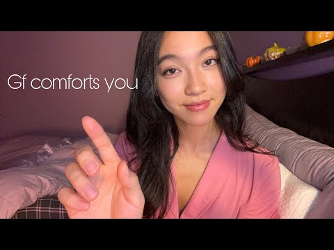 ASMR Fall Asleep in Bed with Me *Layered Sounds, Visual Triggers, Semi Inaudible Whispers*