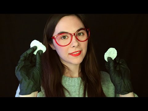 Face Exam and Cleaning - ASMR - Gloves