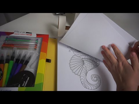 ASMR Seahorse Drawing With Me