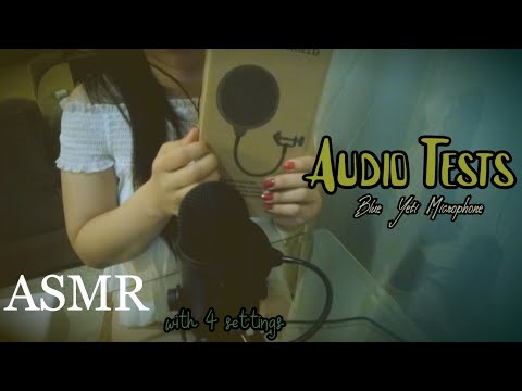 [ASMR] 💤 Blue Yeti Microphone Mic Test (4 Settings)