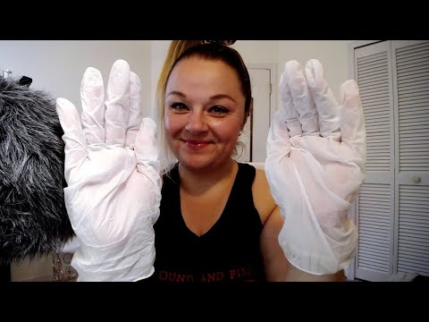 ASMR | Latex Gloves Tingles with Oil | Long Nails | Repetitive Hand Movements