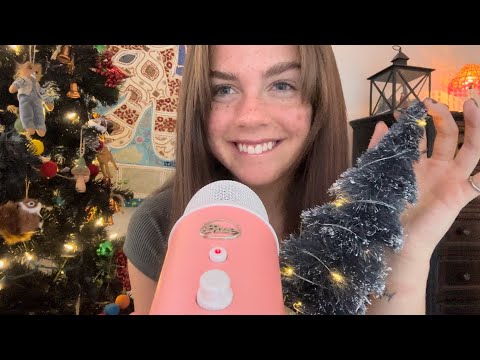 ASMR Tapping & Scratching on Christmas Decod
