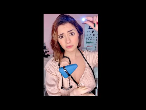 ASMR Cranial Nerve Exam #shorts BUT EVERYTHING IS WRONG medical examination, doctor roleplay, neuro