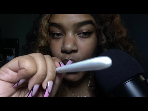 ASMR | Spit Painting 💦 (mouth sounds) | brieasmr
