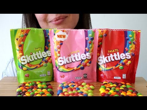 ASMR Eating Sounds: Skittles (No Talking)